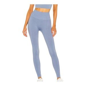 SET Active High Waisted Leggings in Blue Gray Size Medium